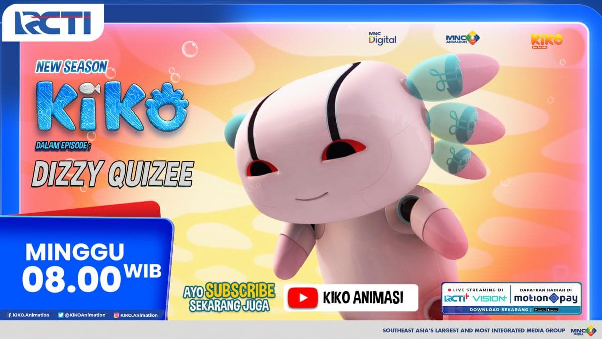 KIKO Season 4 Episode Dizzy Quizee, Minggu Pagi di RCTI
