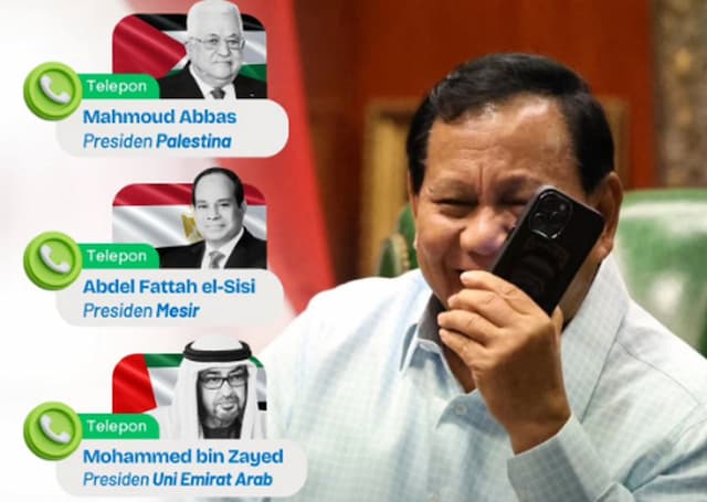 Silaturahmi Lebaran, Prabowo Telepon Presiden Palestina hingga MBS