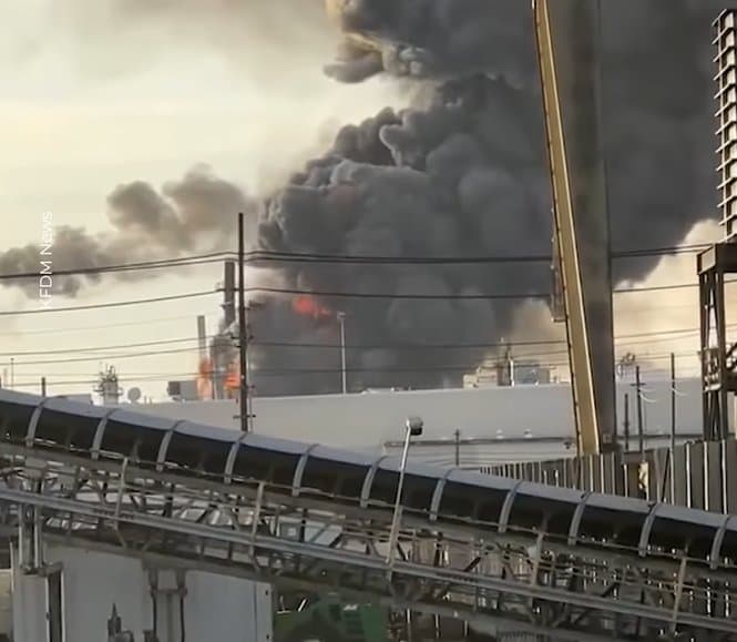 Kilang Minyak Terbesar di Texas Amerika Meledak