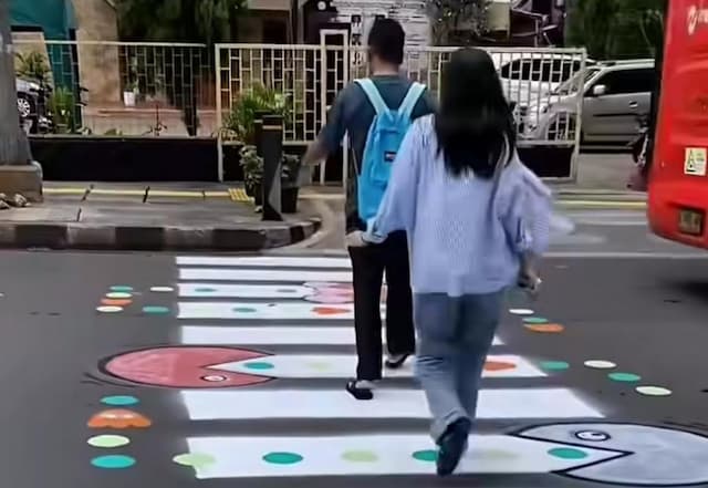 Viral Warga Buat Zebra Cross &lsquo;Pac-Man&rsquo; di Tebet, Ini Kata Pemprov Jakarta