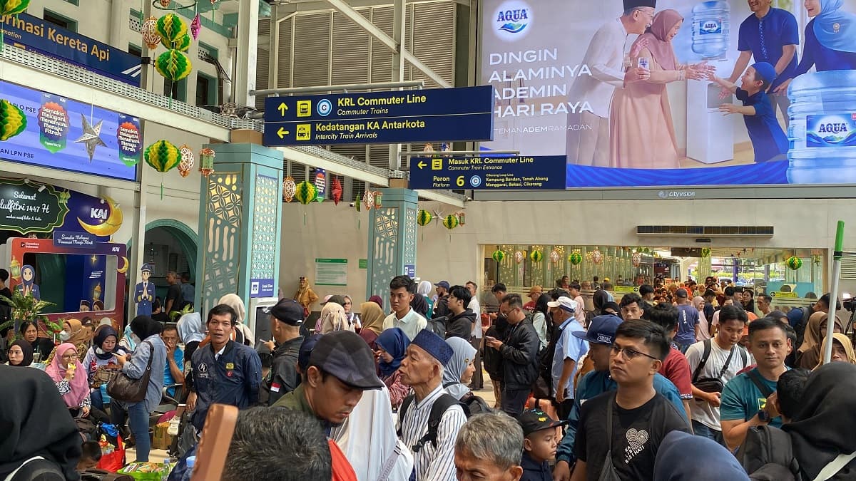 Pecah Rekor, KAI Daop 1 Jakarta Layani 1,05 Juta Penumpang Selama Lebaran 2026