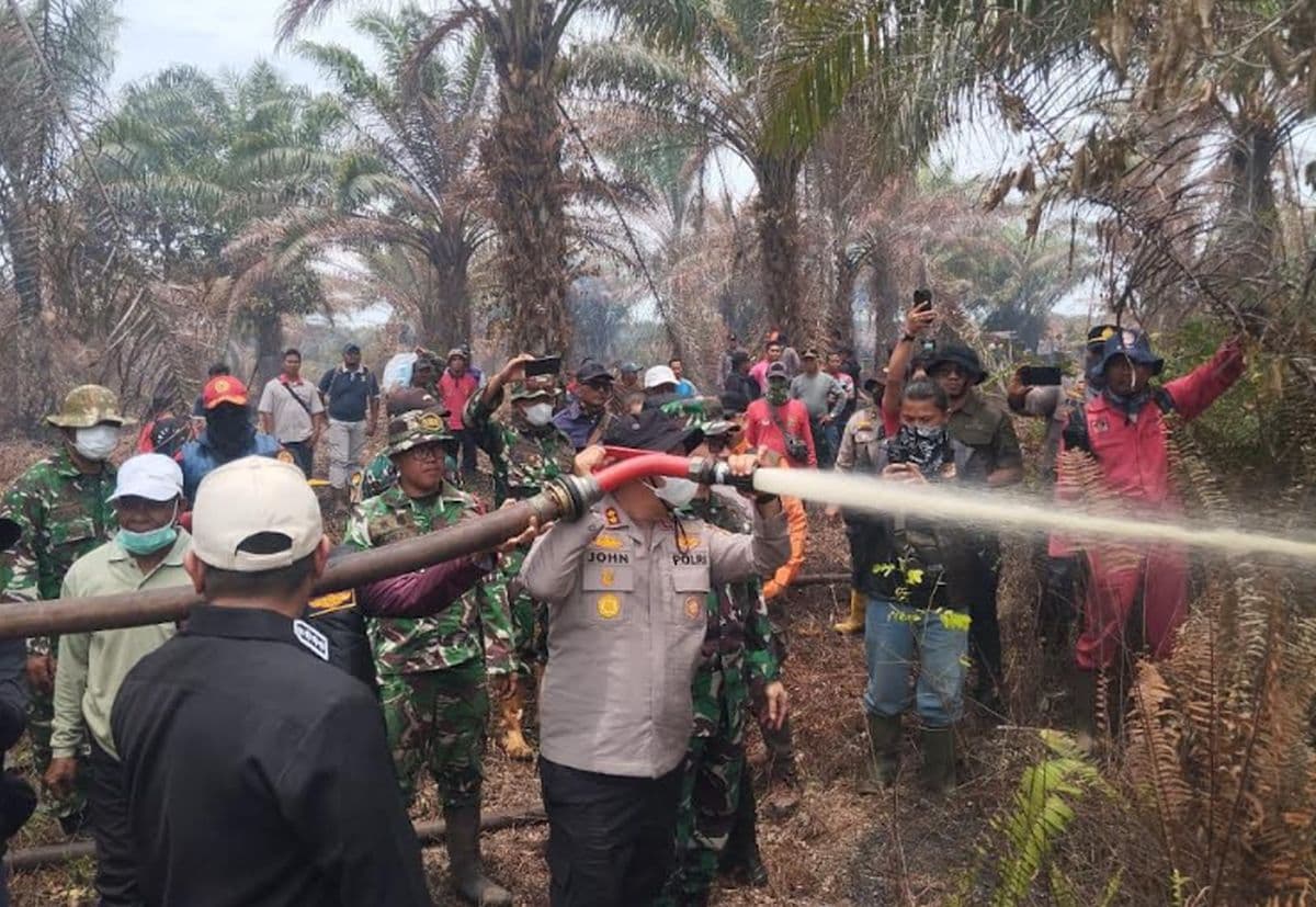 Pelaku Karhutla yang Bakar Lahan 500 Hektare di Teluk Meranti Ditangkap!