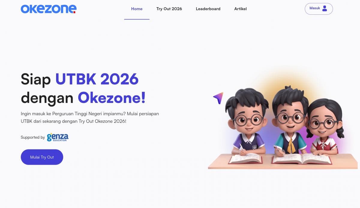 Gratis! Cara Daftar dan Ikut Tryout UTBK 2026 di Okezone
