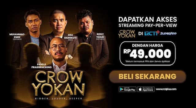 Crowyokan by Pandji Pragiwaksono Kini Bisa Ditonton Streaming Lewat RCTI+