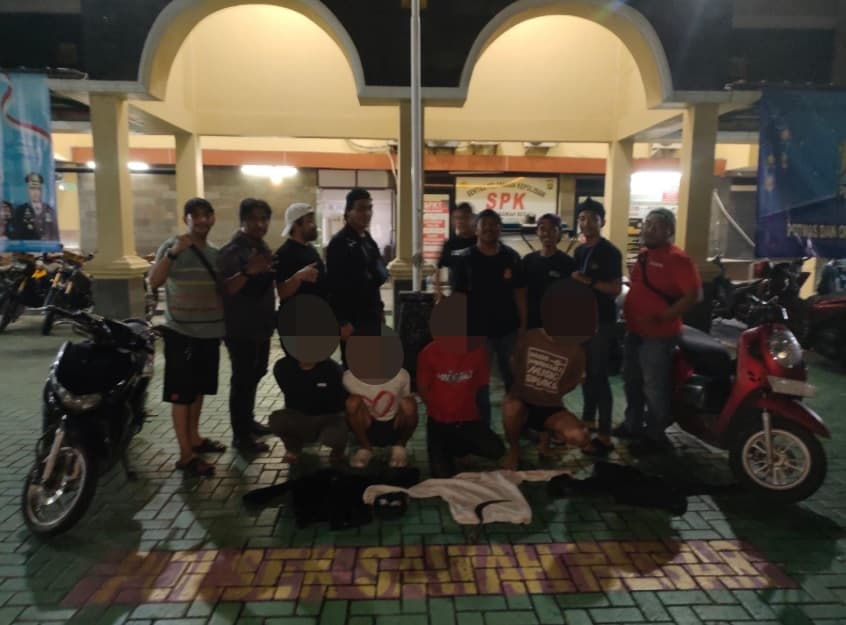 4 Komplotan Begal HP dan Motor Warga di Jakpus Ditangkap