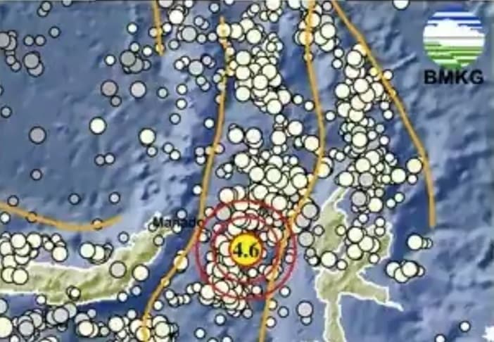 Gempa Dangkal M4,6 Guncang Ternate Maluku Utara