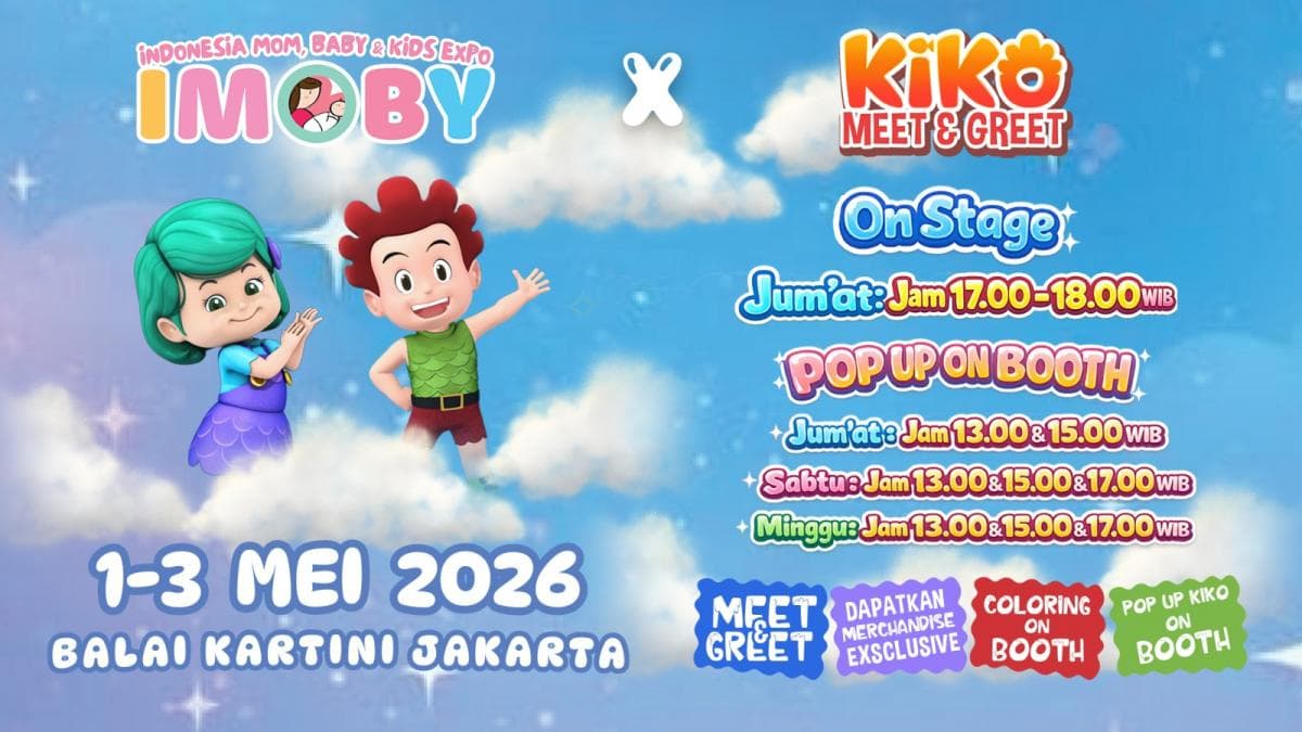 Kiko dan Lola Bakal Meriahkan Meet and Greet IMOBY 2026 di Balai Kartini