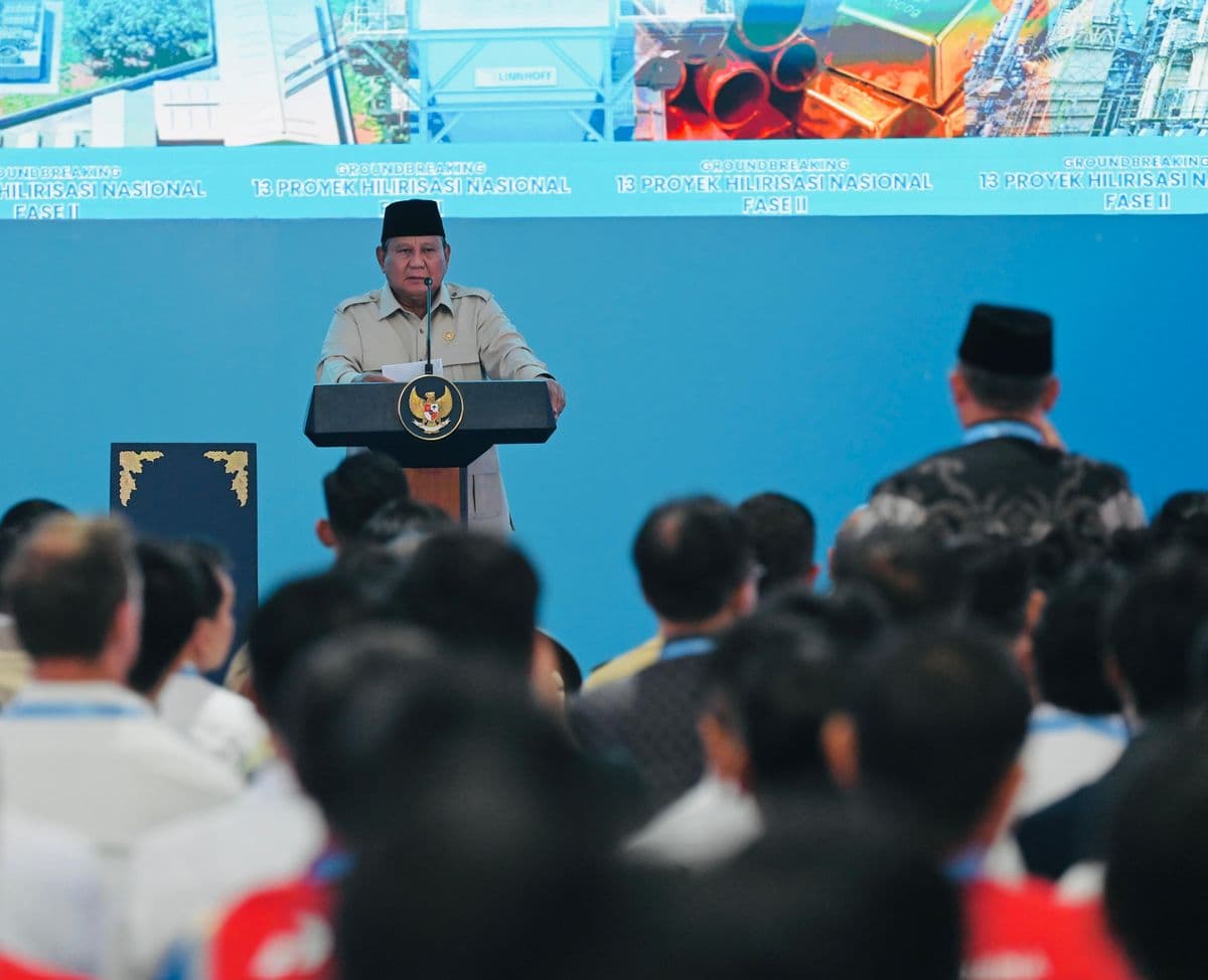 5 Fakta Prabowo Resmikan 13 Proyek Hilirisasi Rp116 Triliun hingga Ingin Hidup 1.000 Tahun Lagi
