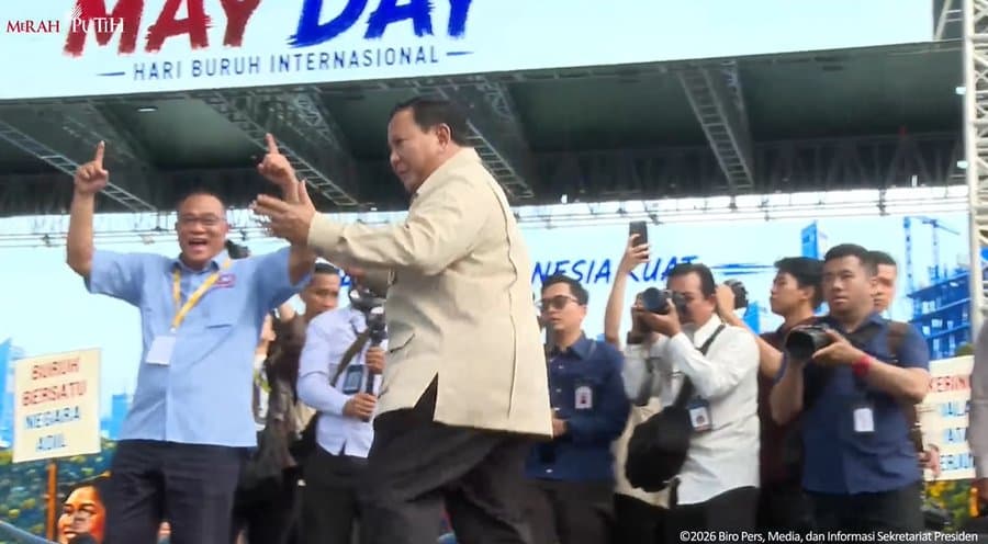 May Day 2026: Prabowo Joget Bareng Band Tipe-X, Percayalah Padaku Kamu Nggak Sendirian