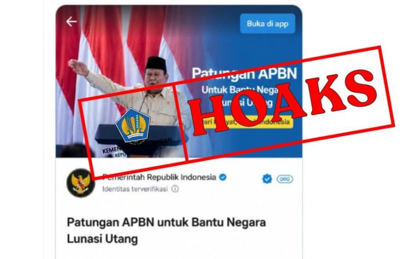 Viral Patungan APBN Rp800 Triliun untuk Lunasi Utang Negara, Ini Faktanya