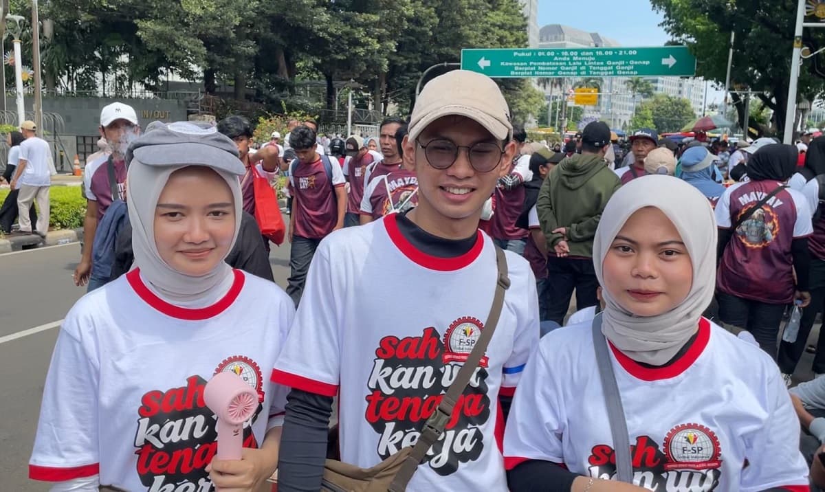 May Day di Monas Lebih Semarak, Ini Harapan Buruh