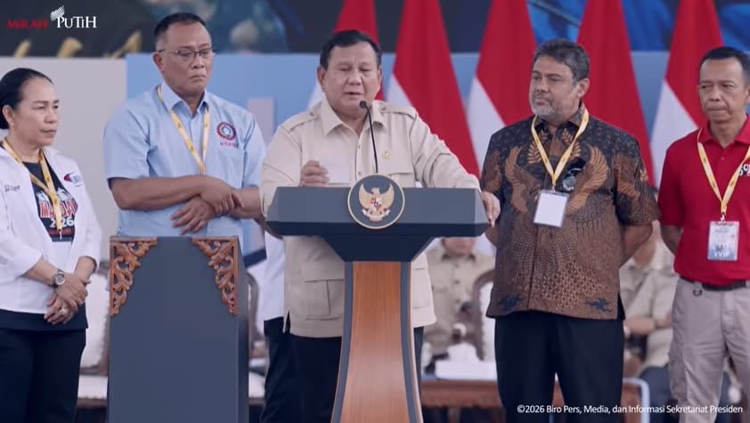 Hari Buruh, Prabowo Umumkan Telah Teken Keppres Satgas Mitigasi PHK