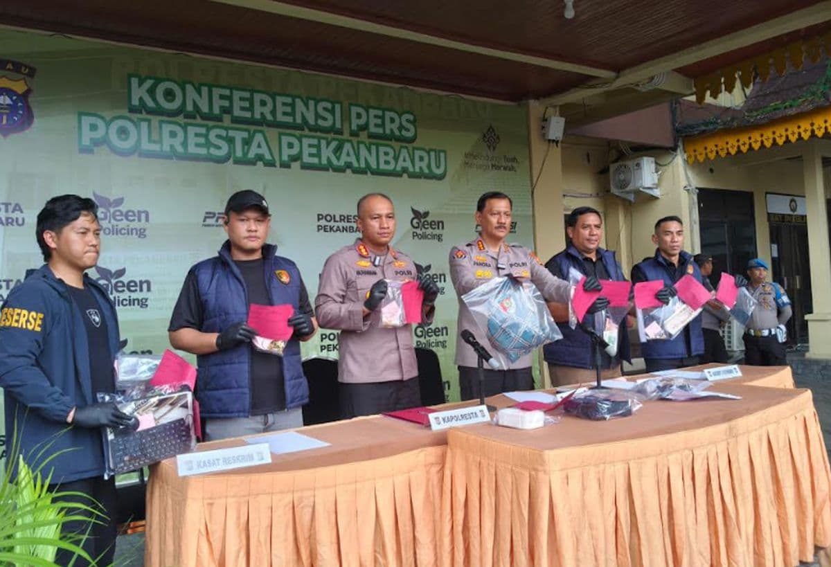 4 Pembunuh Lansia di Pekanbaru Ditangkap, Otak Pelaku Eks Menantu