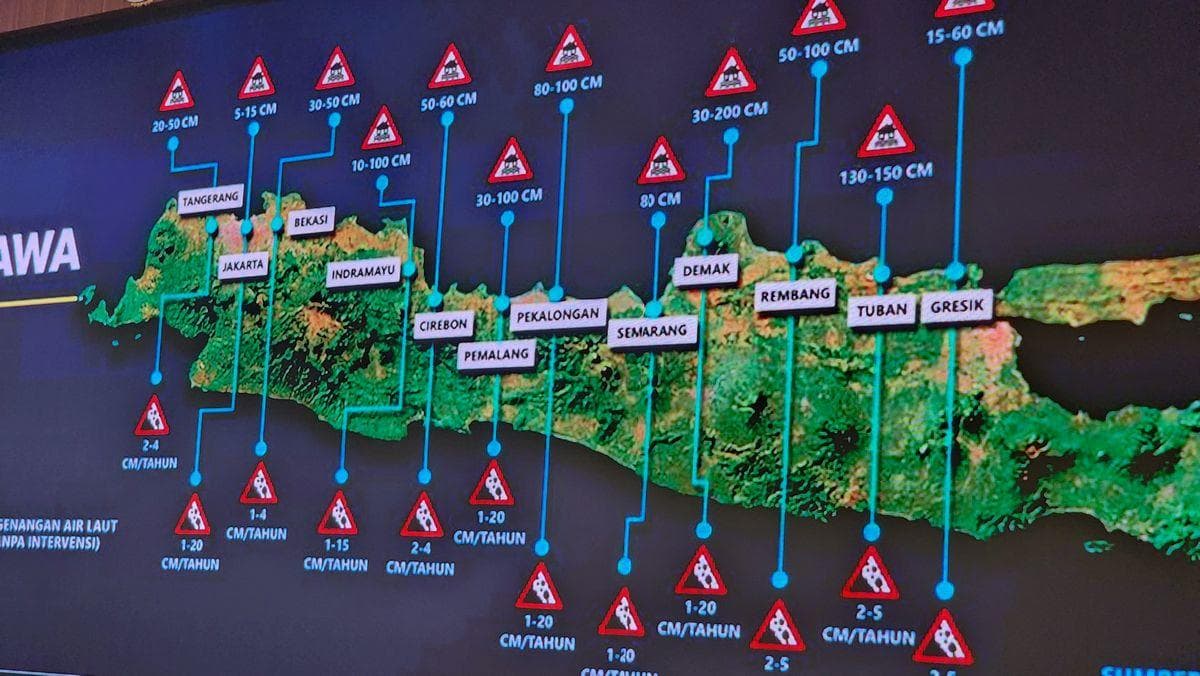 Jakarta, Demak hingga Semarang Terancam Tenggelam di 2050