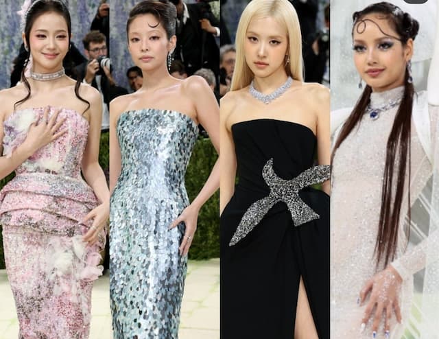 Perdana! BLACKPINK Tampil Full Team di Met Gala 2026