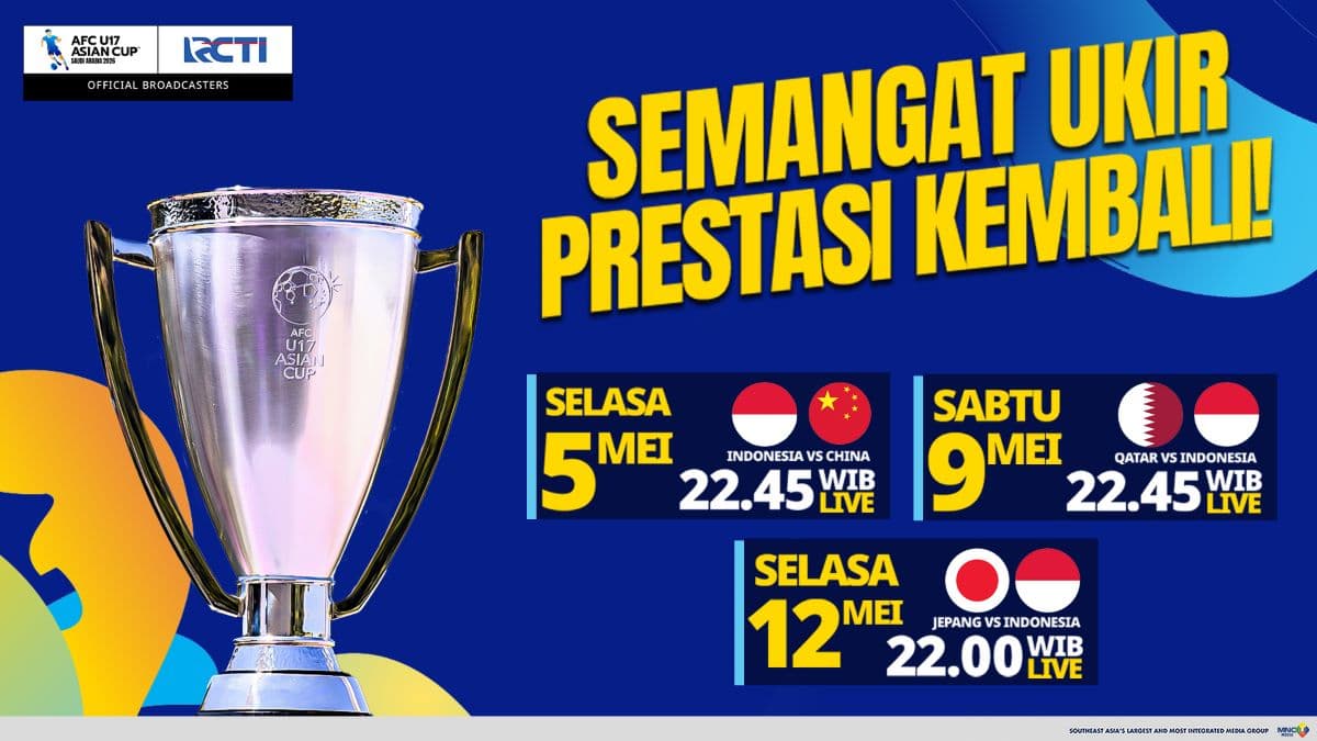 Live di RCTI! Ini Jadwal Siaran Langsung Piala Asia U-17 2026: Diawali Timnas Indonesia U-17 vs China U-17!