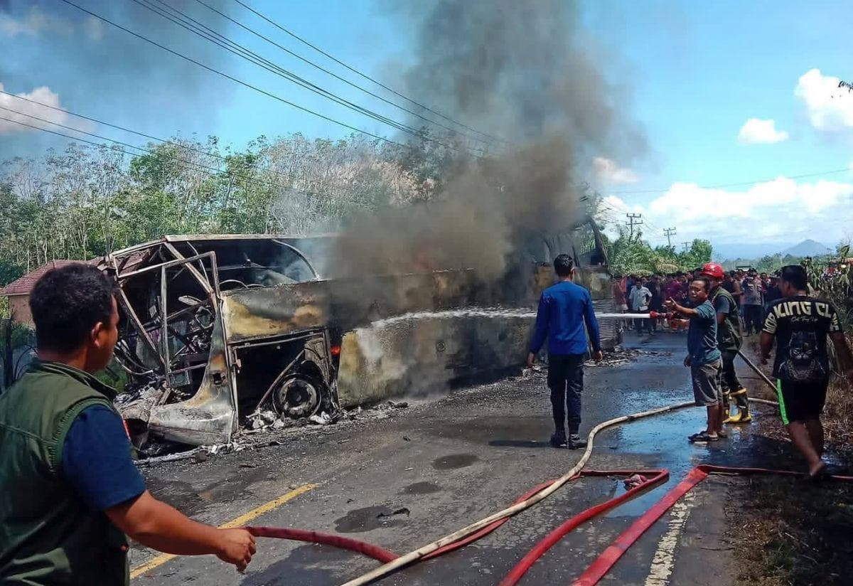Segini Kisaran Gaji Sopir dan Kernet Bus AKAP ALS yang Tabrakan dengan Truk Tangki di Muratara