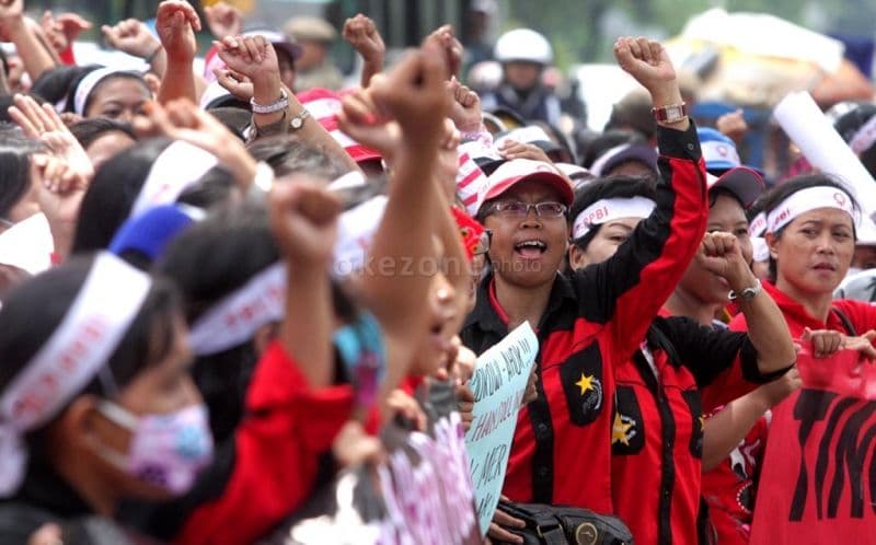 Demo Buruh di Kemnaker, Pengendara Diimbau Lewat Jalur Alternatif Hindari Macet Parah