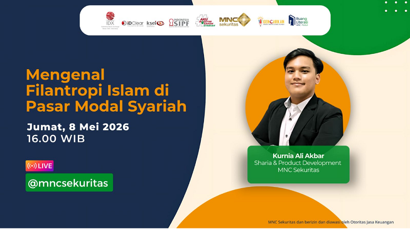 MNC Sekuritas Bahas Mengenal Filantropi Islam di Pasar Modal Syariah di IG Live Sore Ini