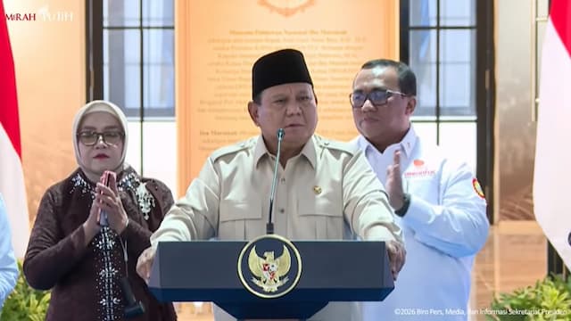 Kelakar Prabowo ke Jumhur: Bolak Balik Dipenjara, Sekarang Jadi Menteri
