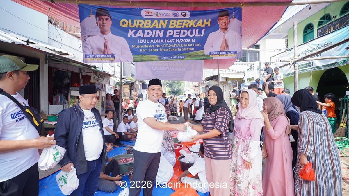 Kadin Salurkan Hewan Kurban, Beri Manfaat Langsung kepada Masyarakat