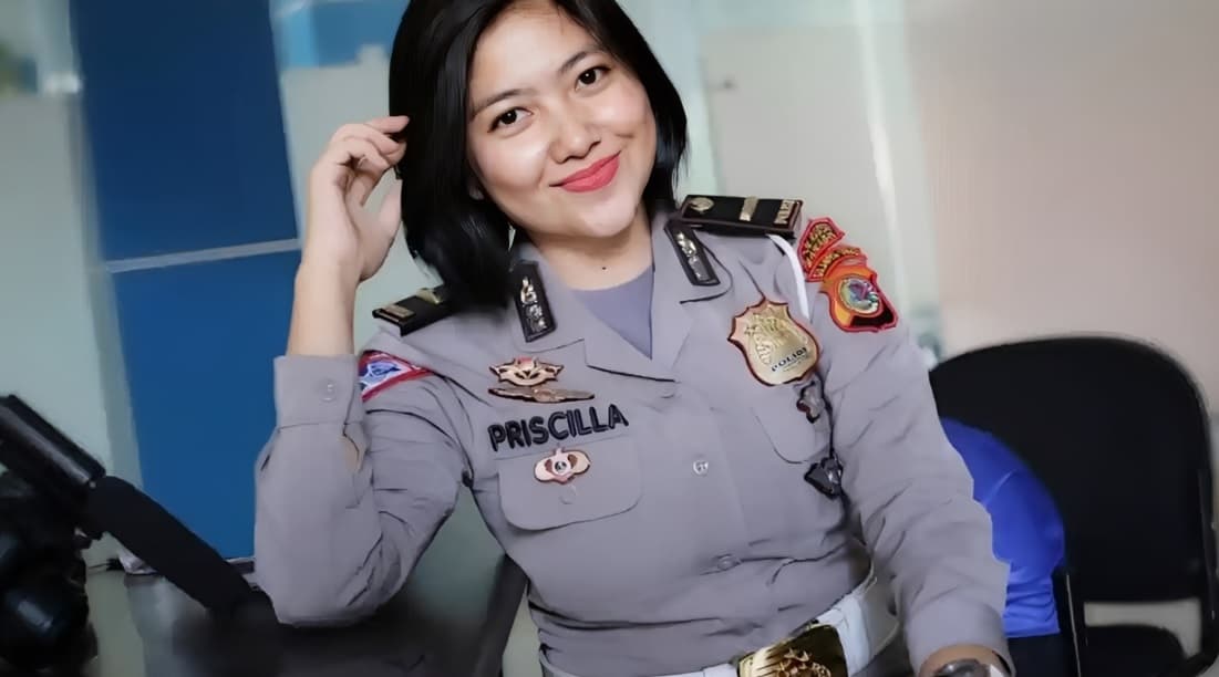Sosok Iptu Priscilla Tissy Atotoy, Polwan Cantik yang Viral Kini Digeser ke Propam Mabes Polri