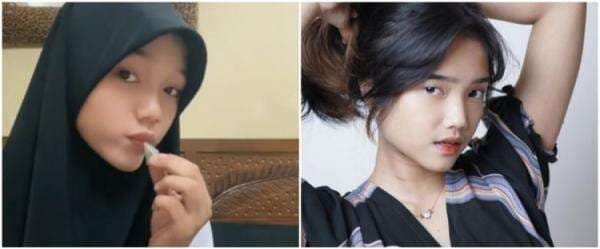 Viral seleb TikTok mirip Fuji versi berhijab, intip 9 potretnya