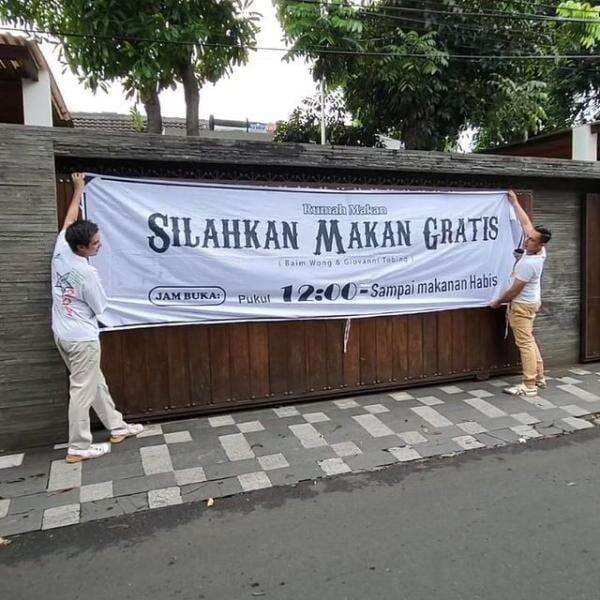 Baim Wong Buka Rumah Makan Gratis, Khusus untuk Ojol dan Dhuafa