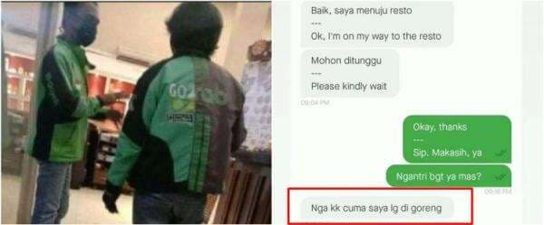 11 Chat lucu driver ojek online lagi antre orderan, kocak abis