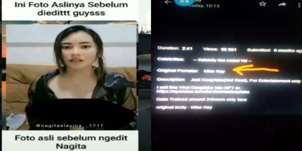 Ini Video Syur Asli Wanita Mirip Nagita Slavina 61 Detik, Siapa Miss Kay?