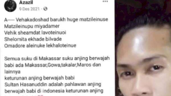 Jatanras Bekuk Pemilik Akun Facebook Azazil yang Viral di Medsos Hina Suku Makassar