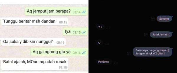 13 Chat lucu cowok bikin cewek ngambek tiba-tiba, absurd abis