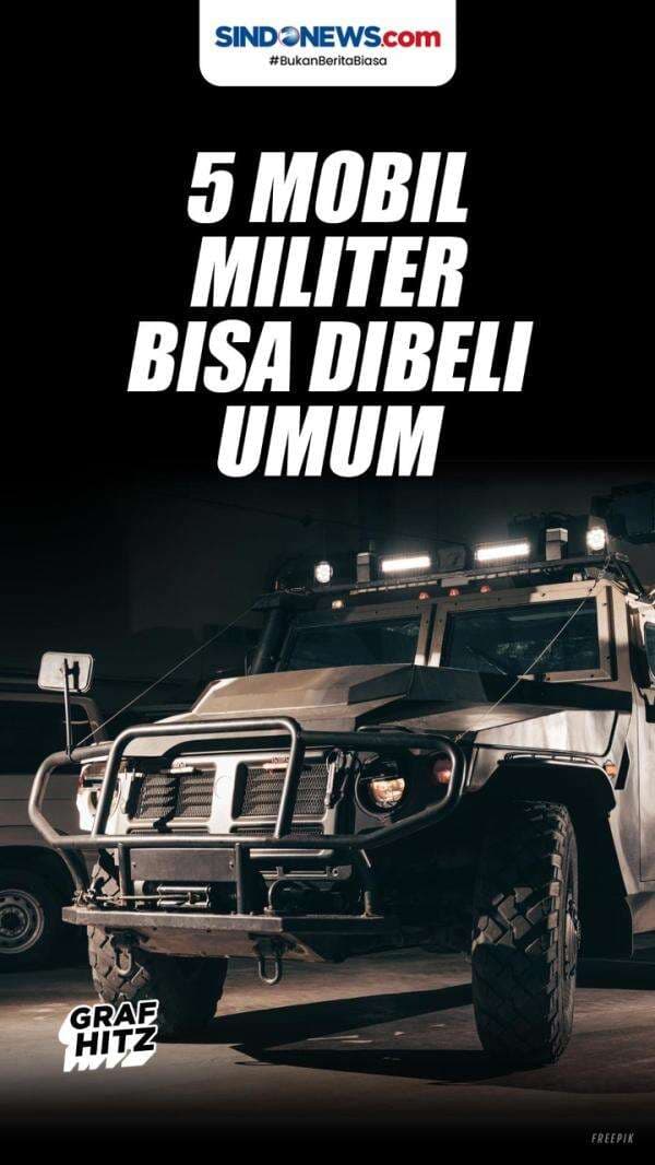 Berikut ini 5 Mobil Militer yang Bisa Dibeli Konsumen Umum