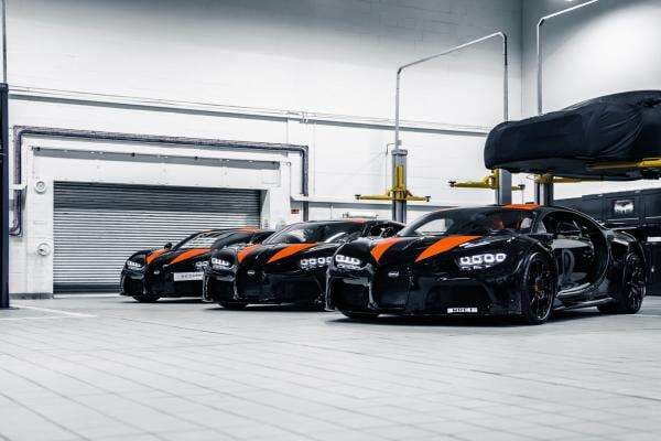 3 Unit Bugatti Chiron Super Sport 300+ Mendarat di London