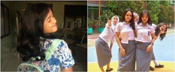 9 Potret lawas Fuji bareng geng SMA, paras cantiknya dipuji