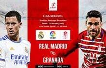 Link Live Streaming Real Madrid vs Granada di Liga Spanyol