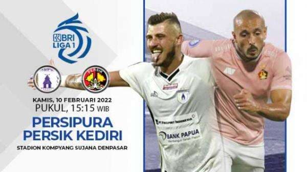 Link Live Streaming Pertandingan Liga 1: Persipura Jayapura vs Persik Kediri