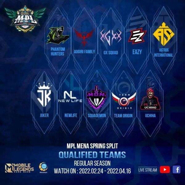 MPL MENA Spring Split Hadirkan 10 Tim yang Siap Bertanding