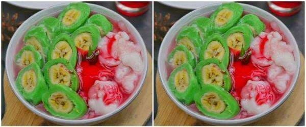 Resep dan cara membuat es pisang ijo, legit dan bikin ketagihan