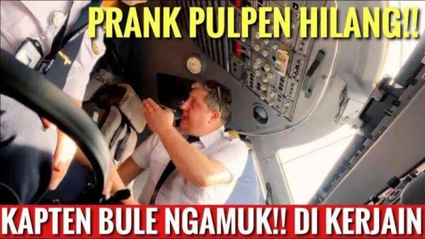Momen Kocak Captain Vincent Raditya Prank Pilot Bule