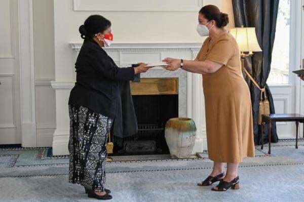 Dubes Fientje Suebu, Serahkan Surat Kepercayaan Ke Gubernur Jenderal Selandia Baru