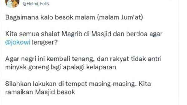 Viral Ajakan Doa Lengserkan Jokowi, Netizen: Doa di Monas Prabowo Presiden Aja Gak Dikabulkan? Viral Ajakan Doa Lengserkan Jokowi, Netizen: Doa di Monas Prabowo Presiden Aja Gak Dikabulkan?