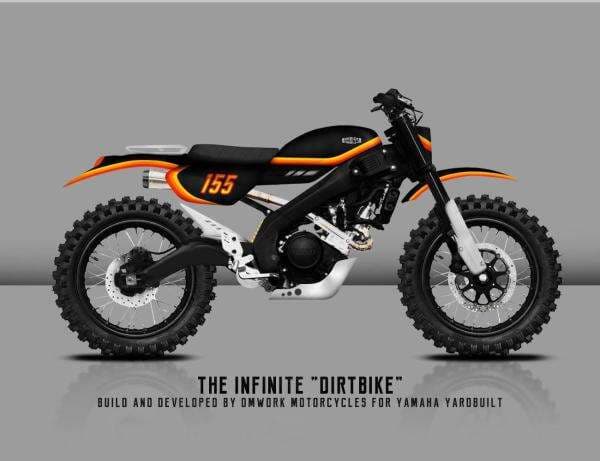 Infinite Dirtbike Jadi Tema Modifikasi DM Work Motorcycle Asal Solo