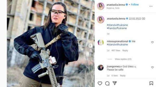 Punya Tubuh Seksi dan Montok, Intip Sederet Olahraga Miss Ukraina Anastasia Lenna