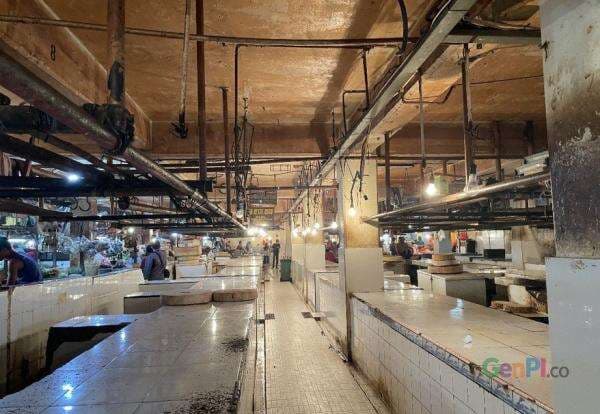 Kondisi Lapak Daging Sapi di Pasar Borobudur Sepi, Ini Alasannya