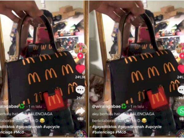 Kreatif! Pria Ini Sulap Paper Bag McDonald Jadi Tas Mewah yang Punya Nilai Jual