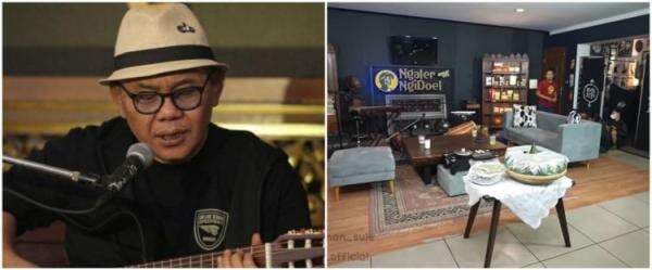 9 Potret rumah musisi Doel Sumbang, kental dengan ornamen budaya