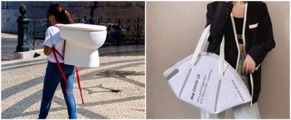 15 Penampakan nyeleneh tas saat dipakai, bentuknya aneh-aneh
