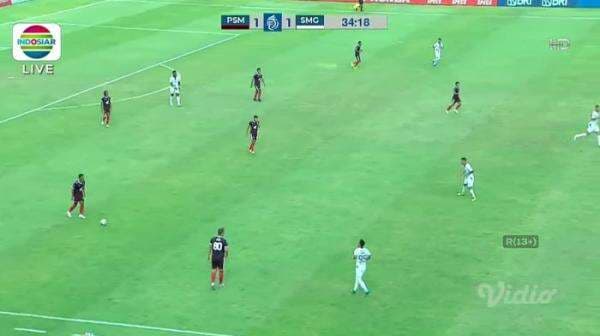 Babak I PSM Makassar Vs PSIS Semarang: Skor Sama Kuat