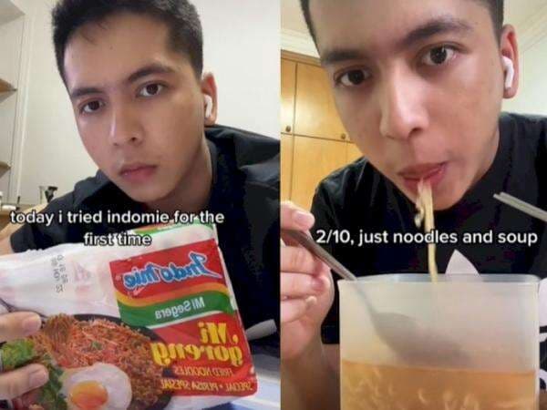 Pria Singapura Masak Indomie Goreng Pakai Kuah dan Kasih Nilai 2: Cuma Mi dan Kuah Doang